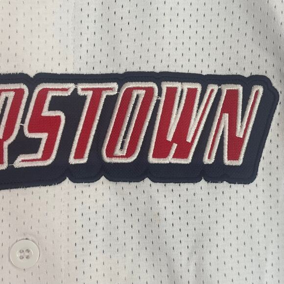 Cooperstown All Star Village Baseball Jersey Medium White #28 Green Monster - Picture 2 of 14